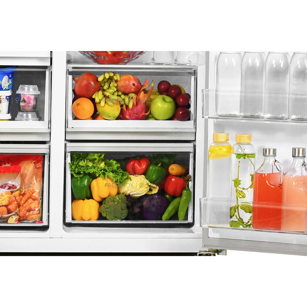 Haier Wifi enabled 602 L smart convertible  Double Door Side By Side Refrigerator, Expert Inverter Technology , HRS-682GKU1